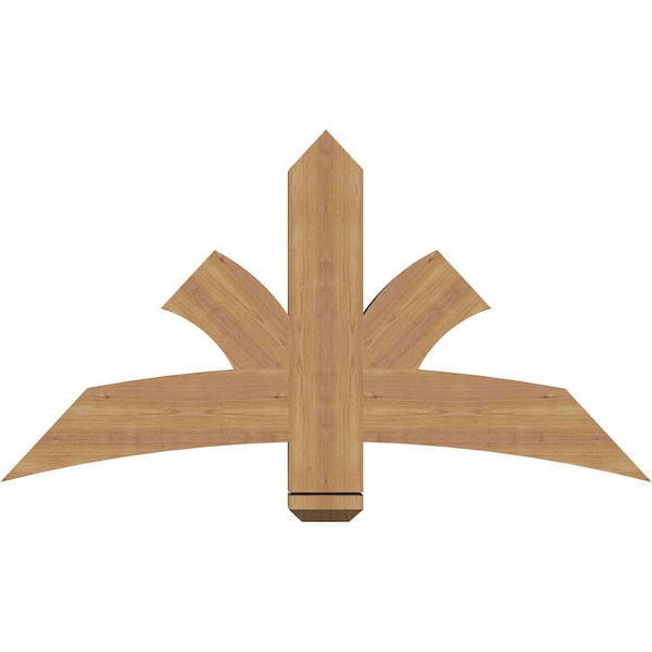 Ekena Millwork Davenport Timber Gable Bracket, Western Red Cedar, 48"W x 26"H x 3 1/2"D x 5 1/2"F, 13/12 Pitch GBW048X26X0406DAV00SWR - main